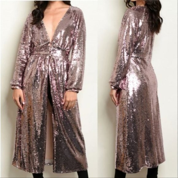 Tops - PINK SEQUIN TOP